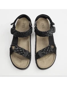 ZARA Herren Chunky Sandalen Schwarz Geflochten Vorne EU 44 / US 10 / UK 9,5 AU 10 Footbe - Bild 1 von 14