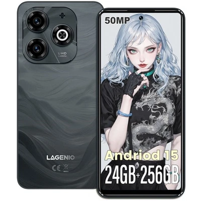 LAGENIO A11 Pro Android 15 Smartphone 24GB+256GB Dual SIM Handy Night Mode 6,7" - Bild 1 von 4