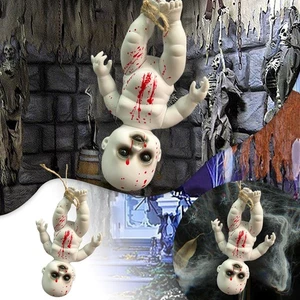 Muñeca Halloween Niño Llena de Copos de Nieve Halloween Halloween Bar Patio Colgante - Imagen 1 de 7