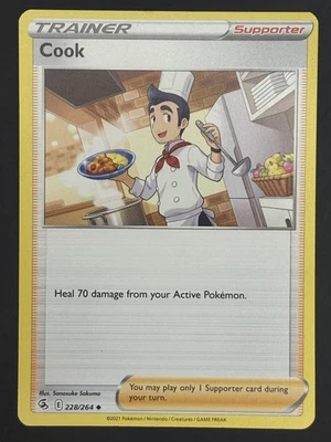 Pokemon Cook 228/264 Fusion Strike Non Holo Uncommon - Image 1 of 2