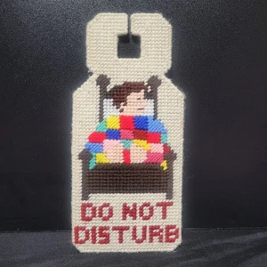 Do Not Disturb Handmade Door Hanger 10.5" X 5" - Picture 1 of 3