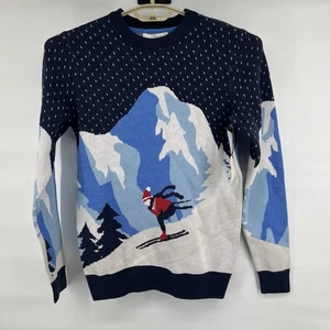 NWT Women’s Aspen Crewneck Sweater Size Small Winter Ski Mountain Graphic Knit - Picture 1 of 7