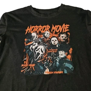 T-Shirt Horrorfilm Grafik Erwachsene schwarz Horror Goth dunkler Humor Größe L - Bild 1 von 5