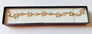 Sterling Silver 925 Vintage Star Bracelet In Box - Picture 1 of 6