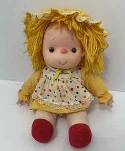 "Muñeca Ice Cream Girl 14"" DE COLECCIÓN hilo amarillo pelo pony maceta delantal amarillo sin cono" - Imagen 1 de 9