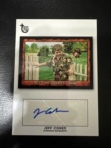 2013 Topps 75th Anniversary JEFF COHEN "Autograph Card" as CHUNK in GOONIES - Bild 1 von 2