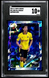2020-21 Topps Chrome Sapphire UEFA Jude Bellingham Rookie RC SGC 10 - Picture 1 of 2
