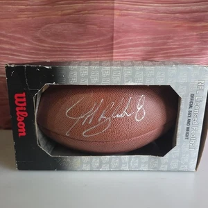 Vintage Jeff Blake #8 Signed Cincinnati Bengals Wilson Official NFL Football - Picture 1 of 7