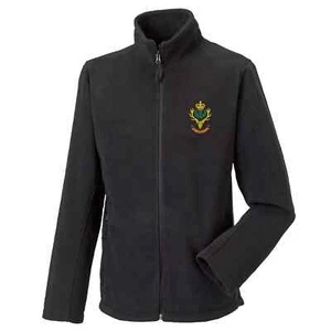 OFFICIAL Queen's Own Highlanders Full Zip Fleece Embroidered Logo - Picture 1 of 8