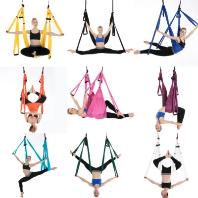 Yoga Swing Aerial Hammock Anti-Gravity Trapeze Sling Yoga Prop Inversion Tool   - image 1 of 4