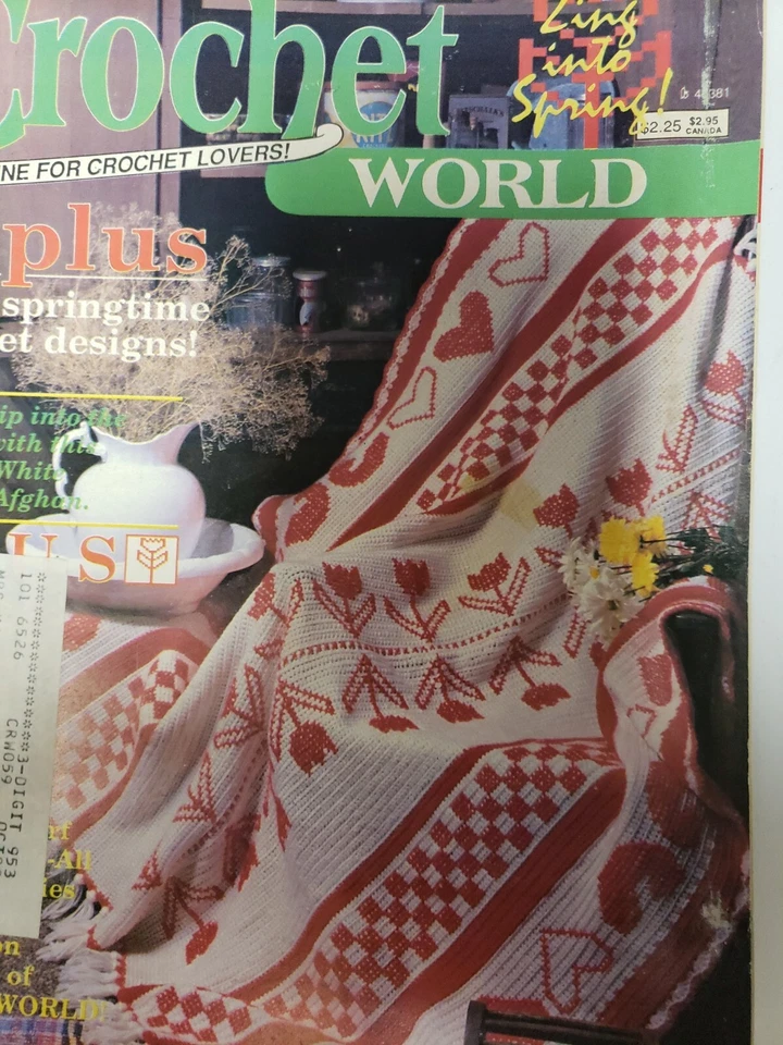 CROCHET WORLD 杂志 1988 年 4 月 — 第 1/4 张图片