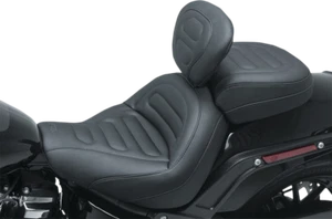 Asiento de pasajero Mustang Touring estándar con respaldo para Softail Trapezoid #79335 - Imagen 1 de 1