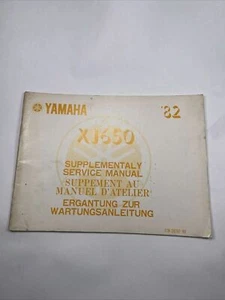YAMAHA XJ650 '82 ERGÄNZUNG ZUR WARTUNGSANLEITUNG B0352 - Bild 1 von 8