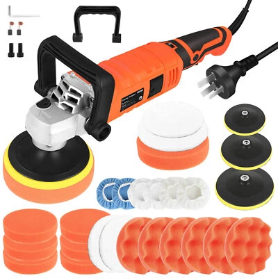 🔥1580W 240V Polisher Car Buffer Pad 7 Speed Electric Machine 180mm 150mm 125mm - image 1 of 4