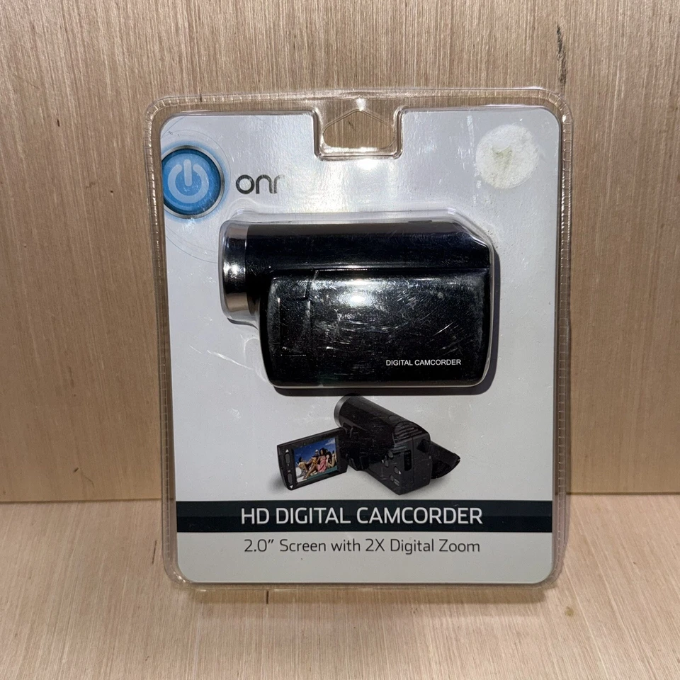 Onn HD Digital Camcorder 2X Zoom 1280 x 720 Video 2.0 Screen -