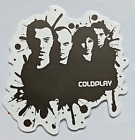 COLDPLAY Band Members Portrait Black & White Decal Sticker 5.4cm x 5.4cm