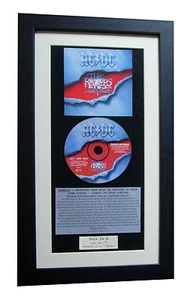 AC/DC Razors Edge CLASSIC CD Album GALLERY QUALITY FRAMED+EXPRESS GLOBAL SHIP - Picture 1 of 8