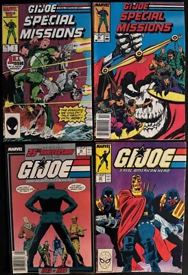 G.I. JOE MIXED COMIC BOOK LOT (4) ~ KEY COMIC ~ 25th ANNIVERSAY EDITION ~ MARVEL - Image 1 of 4
