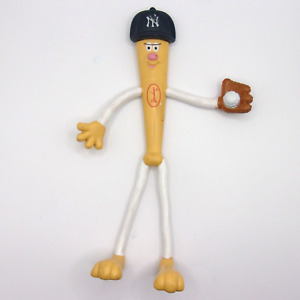 Vintage Russ Berrie MLB Bendy Bat Figure NY Yankees 🔥RARE