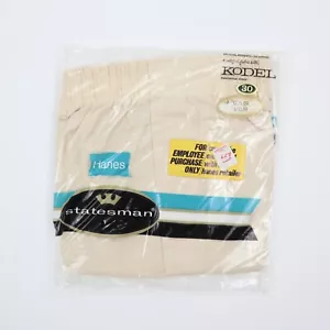Vintage 60er Jahre Herren Hanes Boxershorts Unterwäsche Beige Deadstock Neu aus altem Lagerbestand Größe 30 - Bild 1 von 6