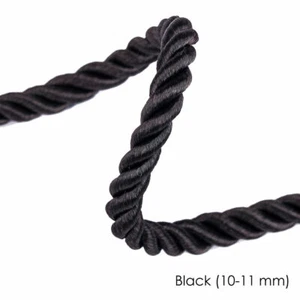 8mm Twisted Cord,Furnishing Upholstery Barley Twist Thick Silky Braid Rope - Picture 1 of 25