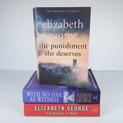 3x Elizabeth George Books - The Punishment She Deserves + Careless in Red ++ PB - image 1 of 4