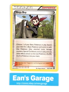 Pokemon Ninja boy Trainer Supporter 103/114 Steam Siege Uncommon - MN - Picture 1 of 2