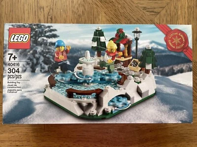 LEGO 40416 Limited Edition Ice Skating Rink New Sealed Retired Christmas Foto 1 de 4