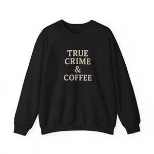 True Crime & Coffee Sweatshirt, gemütliches Geschenk für True Crime Liebhaber, perfekt für - Bild 1 von 20