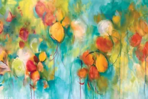 Ungegerahmte abstrakte Wandkunst, Poster, Druck. Ungegerahmte Leinwand, Bild, Wohnkultur. - Bild 1 von 7