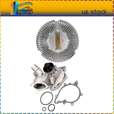 Water Pump with Fan Clutch Kit Fits 2001-2005 BMW X5 Land Rover Range Rover Foto 1 de 4