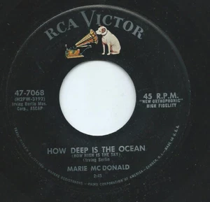 Marie McDonald / How Deep Is The Ocean (How High Is The Sky) / Vinyl / / US - Imagen 1 de 2