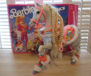 Vintage Barbie SNOWDANCE Horse ~ Her Bell Rings When She Is Moved w/Original Box - Picture 1 of 20
