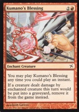 4X KUMANO'S BLESSING RED BETRAYERS OF KAMIGAWA MTG MAGIC NM X4 (yourdeckbuilder)