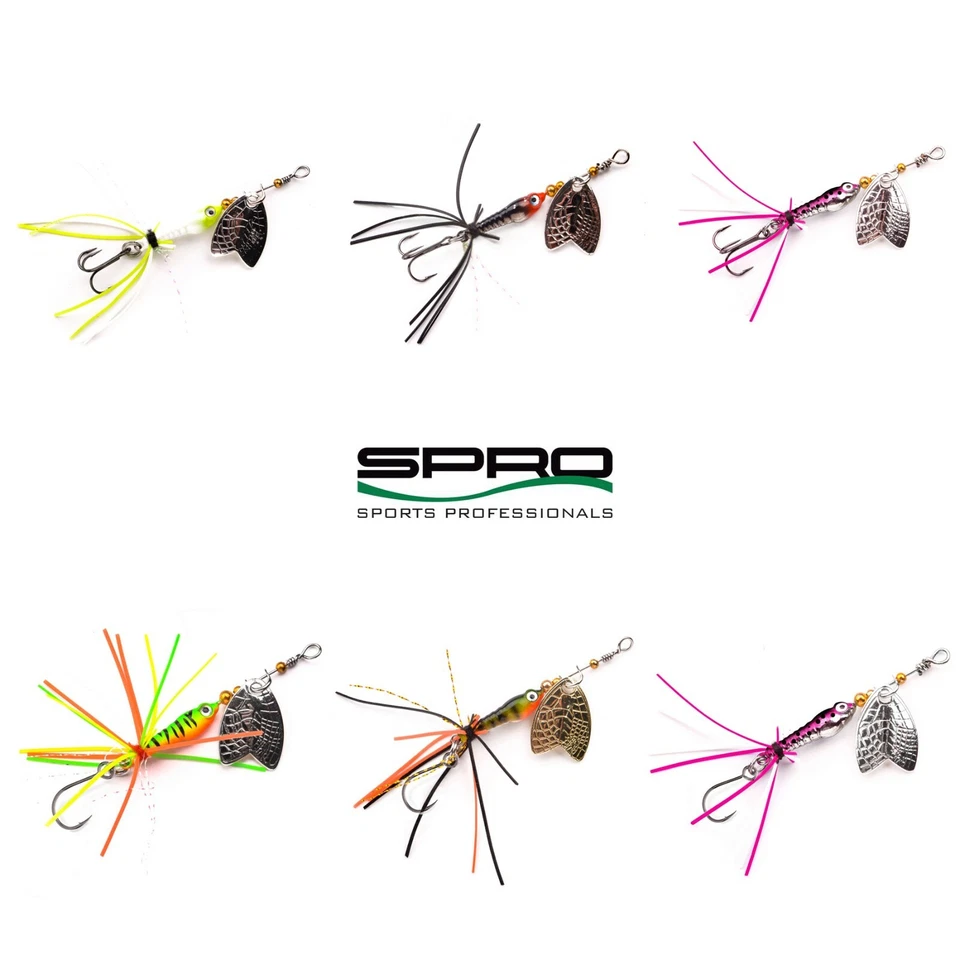 SPRO Larva Mayfly Micro Spinner Barsche Maifliege 5cm 4g  Raubfisch Köder  - Bild 1 von 1