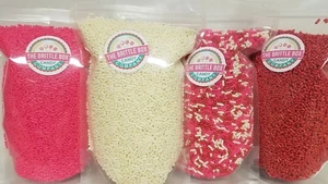 Valentines Day Baking Sprinkle Jimmies 4 Pack 1 POUND each bag FREE SHIPPING - Picture 1 of 2