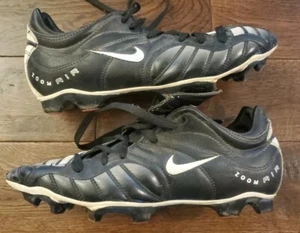 ULTRA RARE MODEL 2000 NIKE ZOOM AIR BLACK SOCCER CLEATS MEN'S SIZE US10 - Picture 1 of 10