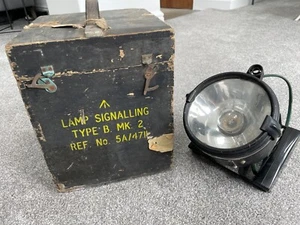 Original British WWII RAF Signalling Light in box Type B MK 2 ~ War Memorabilia - Picture 1 of 24