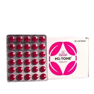 Charak M2 Tone Tablet Improves overall health in women regulates menstrual cycle - Picture 1 of 5