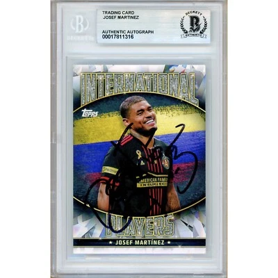 Josef Martinez Signed 2022 Topps MLS International #IP5 Card AUTO Beckett Slab - Image 1 of 4