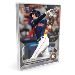 Tarjetas MLB TOPPS NOW® 2022: 1138,1139,1140 SERIE MUNDIAL JUEGO 2 Astros en mano - Imagen 1 de 3