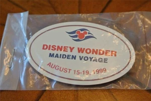 Disney CRUISE Line CAST & Prensa Exclusivo Disney Wonder Maiden Voyage Etiqueta con Nombre - Imagen 1 de 1