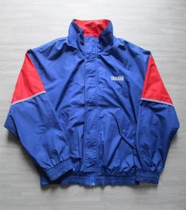Vintage 90s Yamaha Racing Jacket Mens XL Blue Red Motorcycle Zip Pockets - Picture 1 of 13