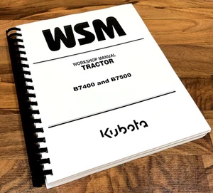 Service Handbuch für Kubota B7400 B7500 Traktor Werkstatt Werkstatt Buch - Bild 1 von 11