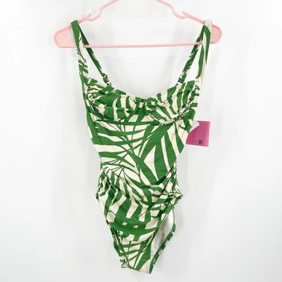 KATE SPADE Swimsuit Size Extra Small One Piece NWT Bitter Greens Leaf Swim Beach - Image 1 of 4