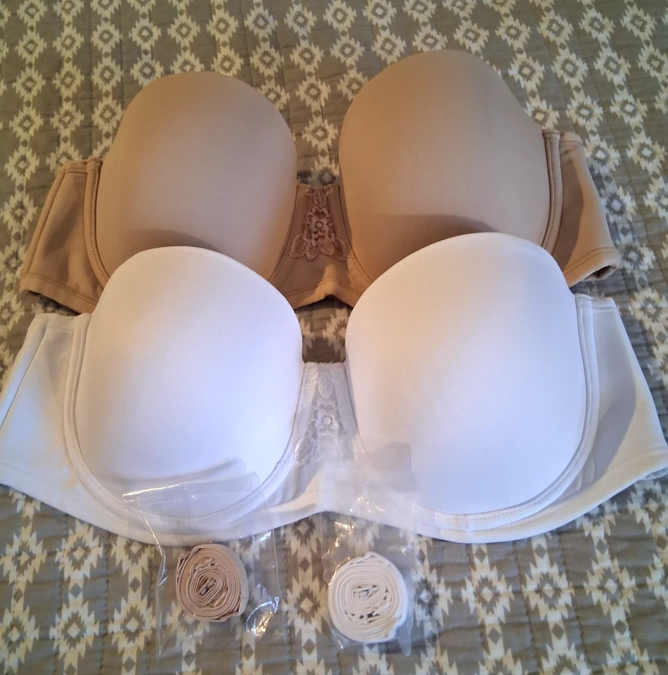 Vanity Fair Women's Beauty Back Smoothing Strapless Bra 38B -  White Nude 74380 - Image 1 of 4