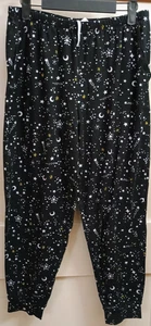 Secret Treasures Pajama Pants Black Stars & Moons M (8-10) Women’s Sleepwear - Picture 1 of 3