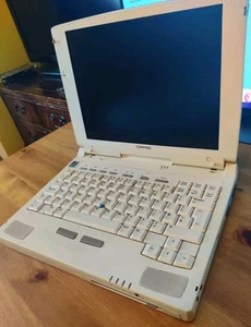 ## Sans chargeur # Ordinateur portable Intel MMX VINTAGE COMPAQ ARMADA 7380DMT de 1998 - Photo 1/16