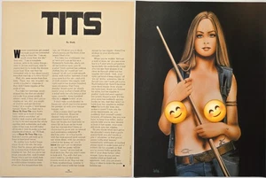 DAVID MANN EASYRIDERS DRUCK KUNST/ARTIKEL SELTEN 1978 - TITTEN : ILLUSTRATION von MANN - Bild 1 von 1