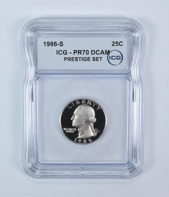 1986-S Washington Quarter Prestige Set PR70 DCAM ICG *6500 - Image 1 of 4